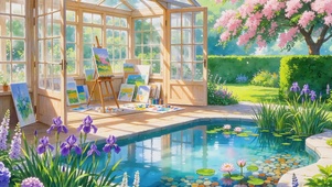 夏天的小画室