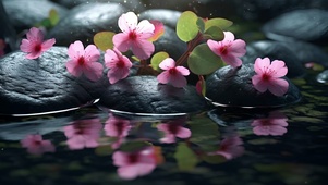 溪边小花