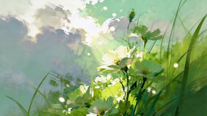 摇曳的花