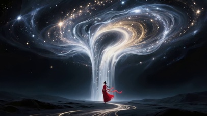 唯美的流光银河