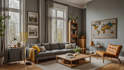 【雨景】欧式简约客厅