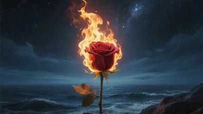 海边燃烧的玫瑰