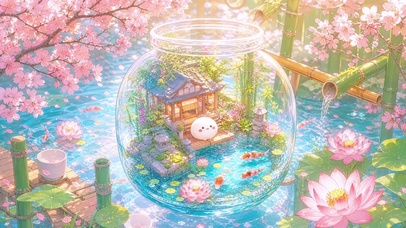 瓶中庭院