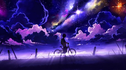 旅途的夜空