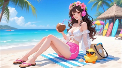 比基尼美女