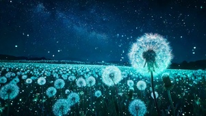夜景蒲公英