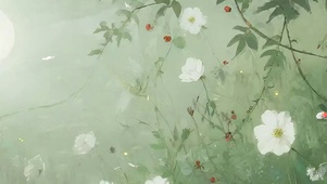 护眼绿景树木双屏