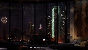 城市雨夜公寓