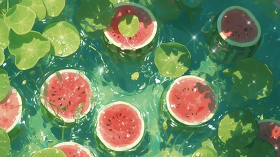 夏天 西瓜清凉高清壁纸