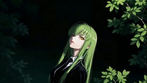 傲娇层林绿发冷艳美少女