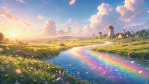 风车彩虹河