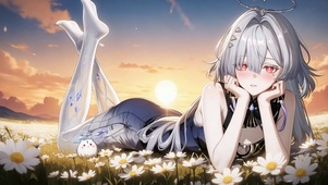 雏菊与落日  皆不及你