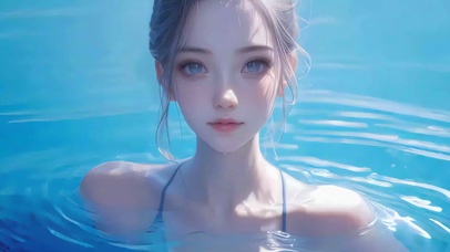 水中游泳美女