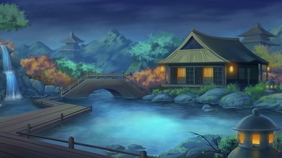 夜晚安静的小屋