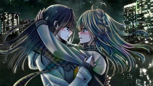 星空夜下的闺蜜