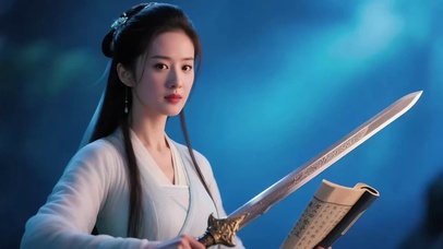 古风美女研习剑法3