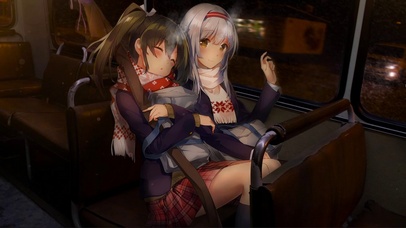 公交车上的少女