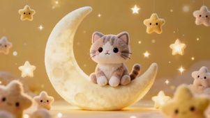 月亮星星猫咪
