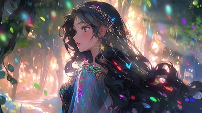 黑发少女