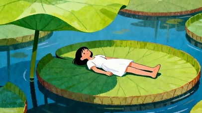 护眼小清新带鱼屏