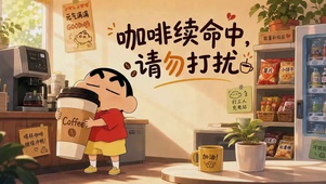 咖啡续命小新打工人治愈日常