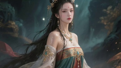 仙境温泉古风美女2