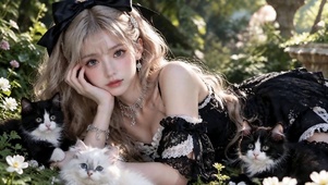 绿意美女