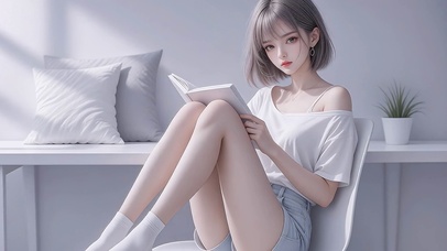 短发御姐风美女高清4k