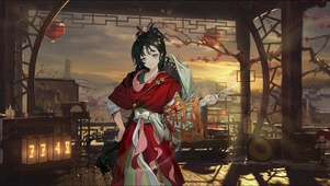 琼田载雪图-黄昏