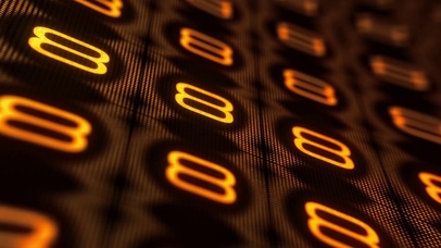 科技感数字倒计时-黄色