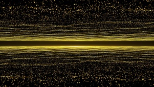 高速流动金色粒子