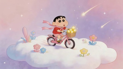云朵上的小新