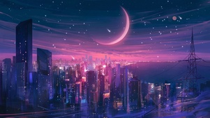 城市下星空