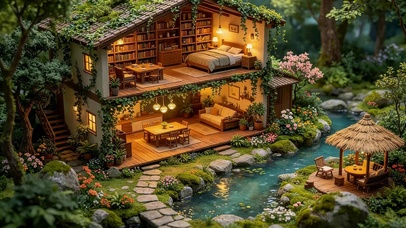 森林中小木屋