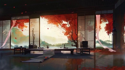 枫叶庭院