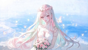 花圈女孩听海