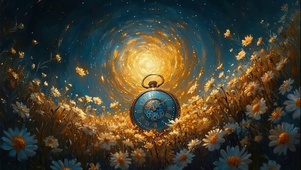 花海漩涡星河治愈怀表