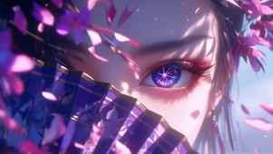 扇子少女