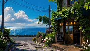 海边咖啡街
