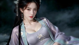墨夜罗衣古风美女