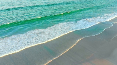 解压沙滩海浪4K