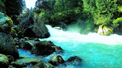 4K唯美护眼山涧