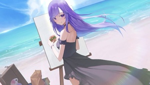 画画的女孩