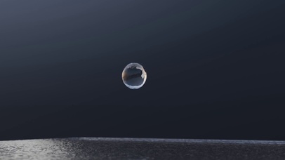 【3D】慢动作模拟水滴溅落