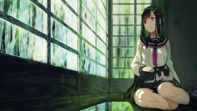 女孩与猫