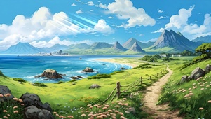海边 护眼壁纸