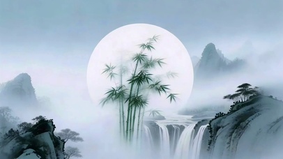 云涧竹影