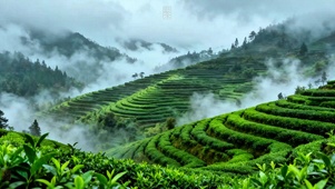 护眼治愈茶山4K