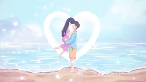 唯美爱心情侣