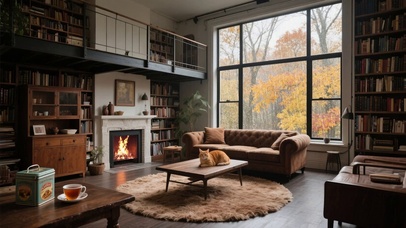 【雨景】温暖宽敞的别墅